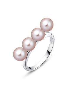 Freshwater Pearl Ring (Pink Pearl) - Woment Designer Jewelry