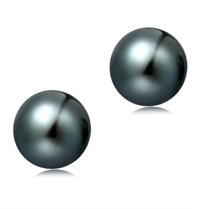 10.5-11mm Freshwater Pearl Earrings (Button Shape) - Woment Designer Jewelry