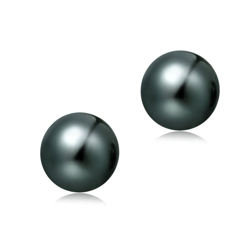 8.5-9mm Freshwater Pearl Earrings (Button Shape) - Woment Designer Jewelry