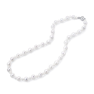 4.5-5mm & 7.5-8mm Freshwater Pearl Necklace (20" Length) - Woment Designer Jewelry