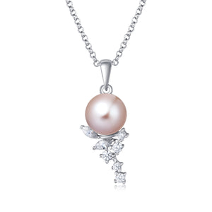 Freshwater Pink Pearl Necklace - Woment Designer Jewelry