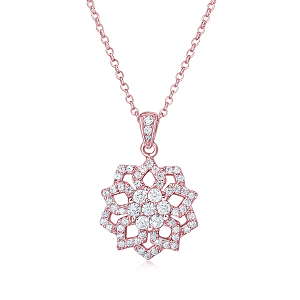 Rose Gold Plated Silver Necklace - Woment Designer Jewelry