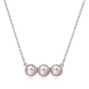 Freshwater Pearl Necklace (Natural Pink Pearl) - Woment Designer Jewelry