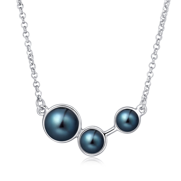 Freshwater Pearl Necklace (Black Pearl) - Woment Designer Jewelry