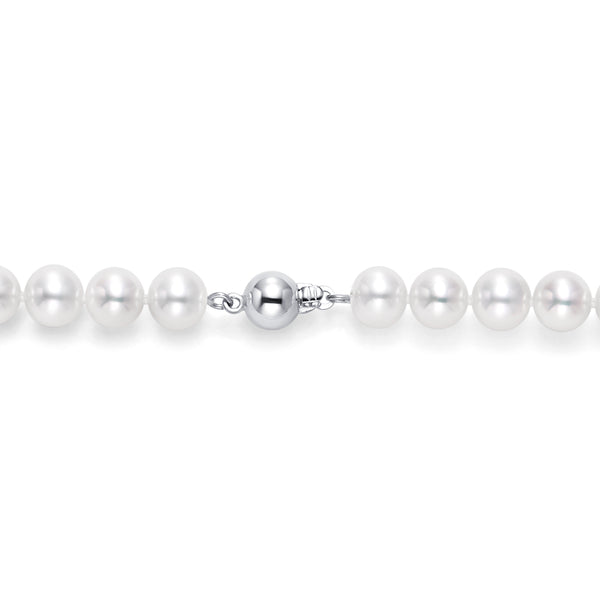 7-7.5mm Round Freshwater Pearl Necklace - Woment Designer Jewelry