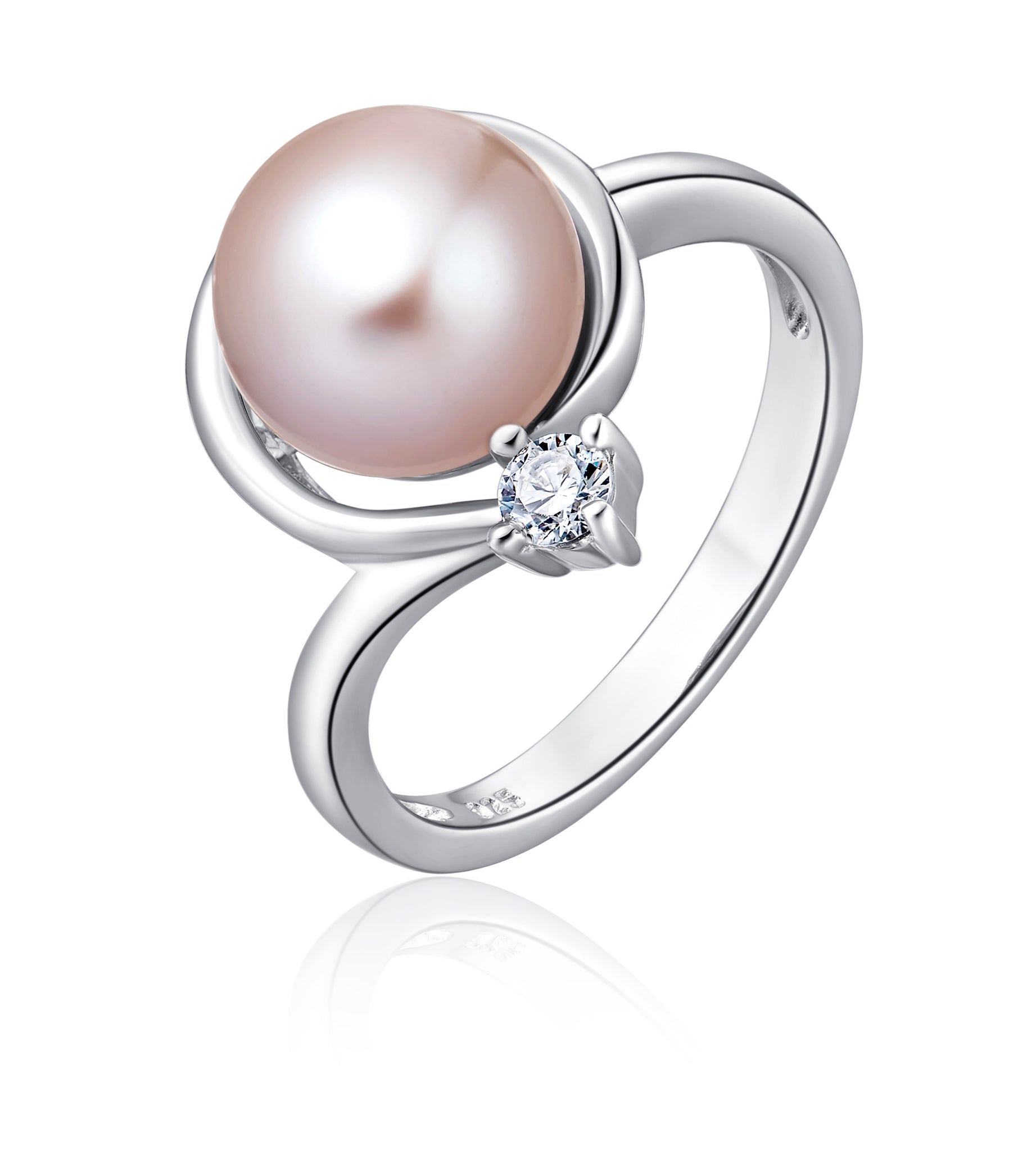 Freshwater Pearl Ring (Pink Pearl) - Woment Designer Jewelry
