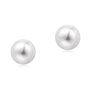 7-7.5mm Freshwater Pearl Earrings (Round Shape) - Woment Designer Jewelry