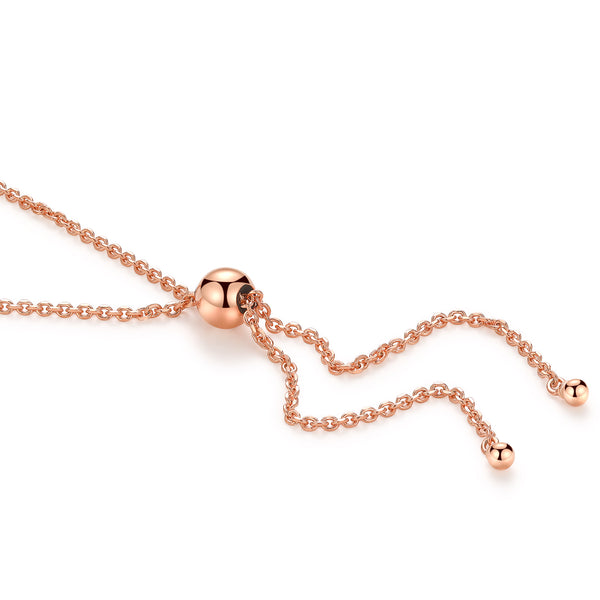Baby Bolo Freshwater Pearl Necklace (Rose Gold Plated ) - Woment Designer Jewelry